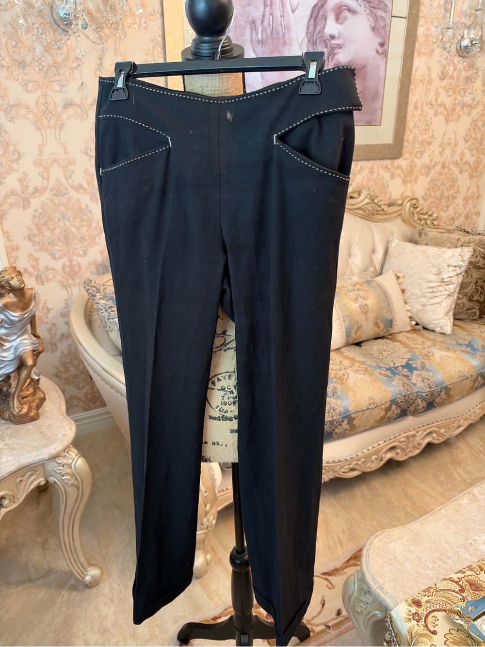 Max Studio Black women Dress Pants - Classic Straight Fit